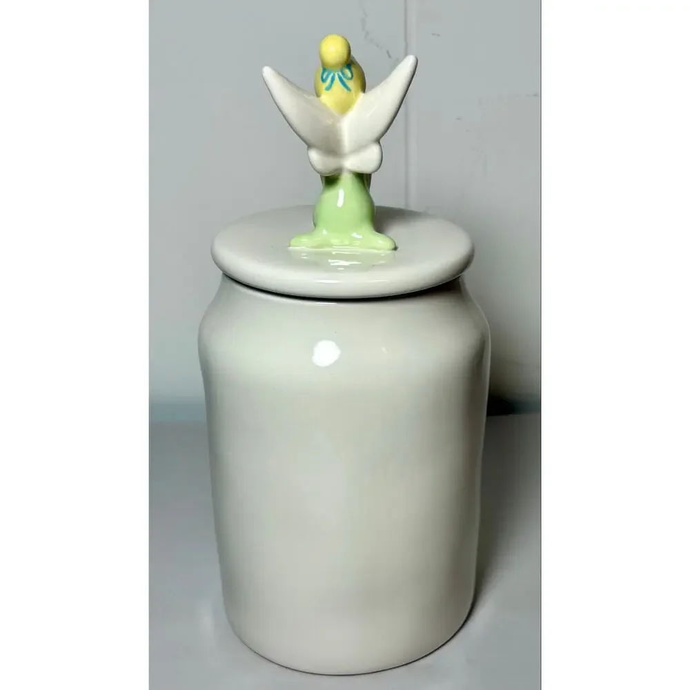 Rae Dunn Disney “TINKER BELL” Baby Canister Tinker Bell Fairy Topper
